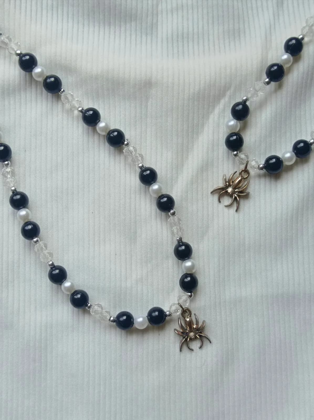 SPIDER BEADED PENDANT ( HANDMADE )