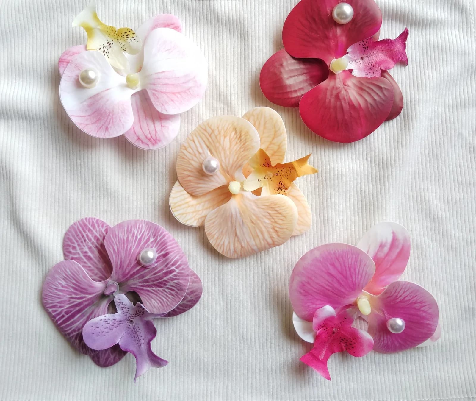 ORCHID FLOWER HAIRCLIP — 1